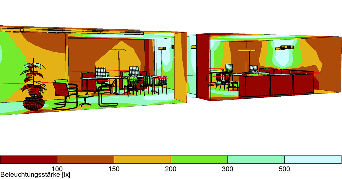 Lichtplanung Lichtkonzept Beleuchtungsstärke 2